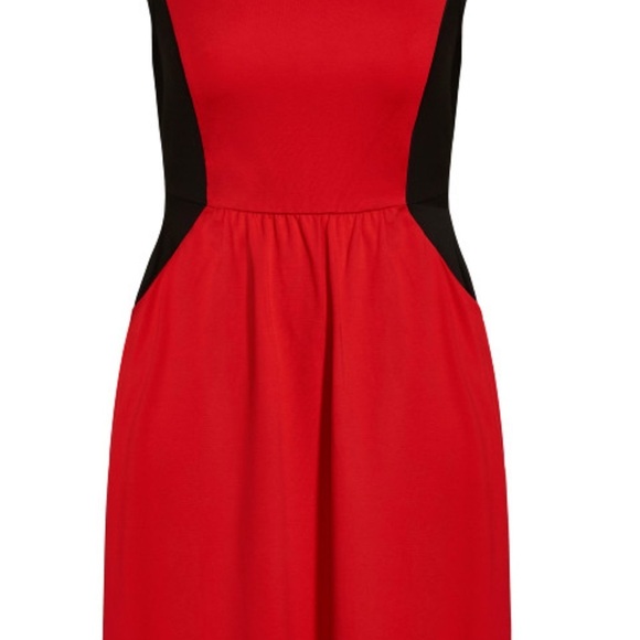 City Chic Red and Black Midi Dress - Picture 2 of 14